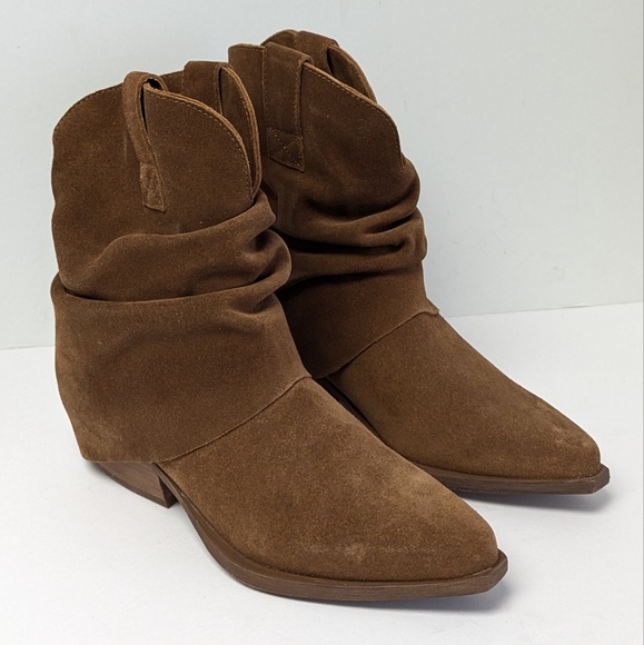 Steve Madden Wesley Foldover Boots, Chestnut Suede, Womens 8.5 - Picture 1 of 7